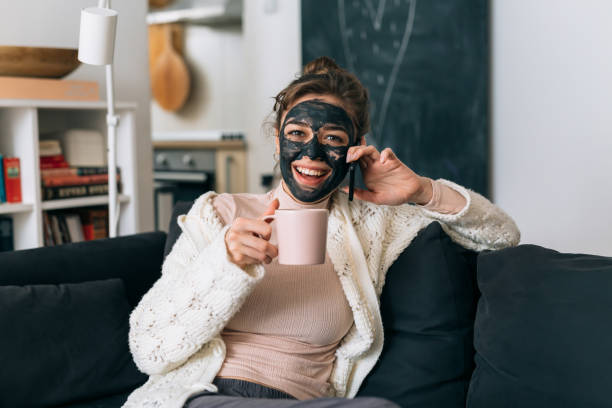 istock woman relaxing at home 1331396478