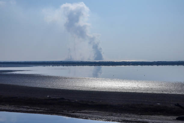 istock hot and smoky mudflow from the earth 1331397625