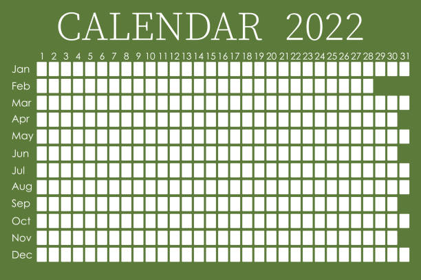 istock 2022 calendar planner. Corporate design week. Isolated on red background. Moon calendar. Place for stickers 1331401605