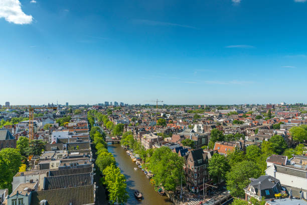istock Amsterdam city view from Westerkerk, Holland, Netherlands. 1331403313
