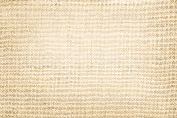 istock Jute hessian sackcloth canvas woven texture pattern background in light beige cream brown color blank empty 1331410393
