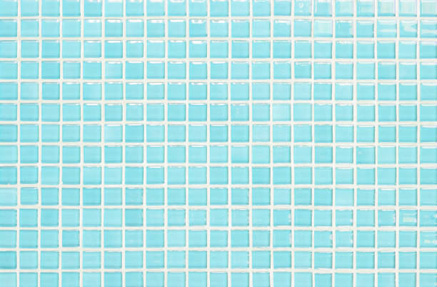 istock Blue pastel ceramic wall and floor tiles abstract background. Design geometric mosaic texture decoration of the bedroom. Simple seamless pattern for backdrop advertising banner poster or web. 1331415969