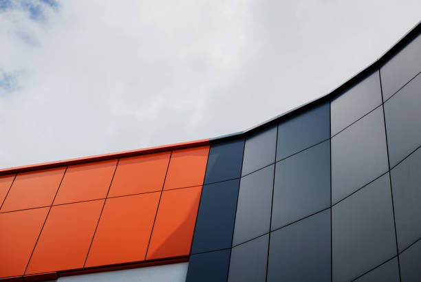 details of aluminum facade