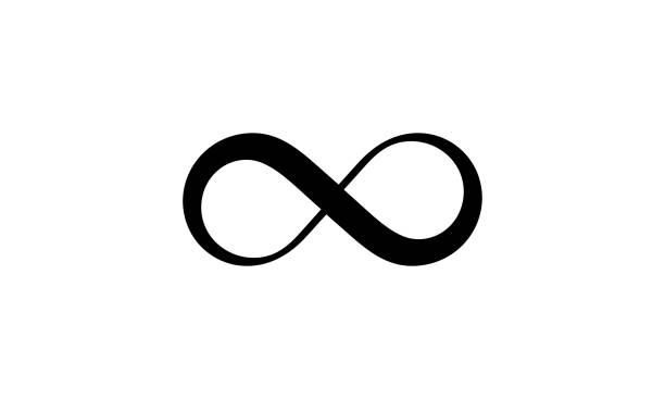 symbol nekonečna nebo znak, vektorová ilustrace ikony nekonečna - möbiova páska stock ilustrace