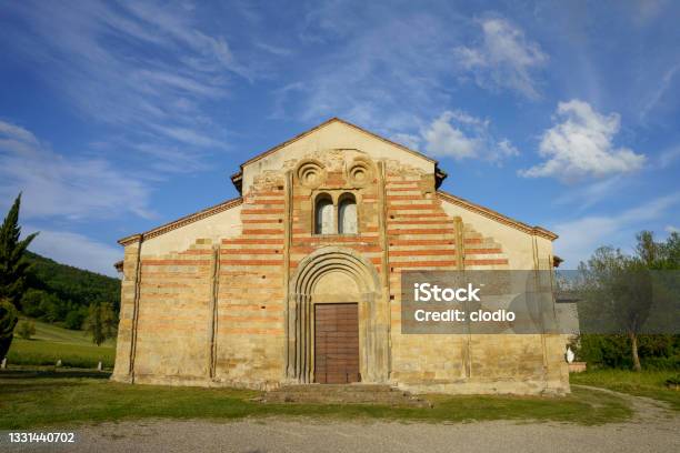 San Zaccaria Medieval Church In Oltrepo Pavese Italy Stock Photo ...