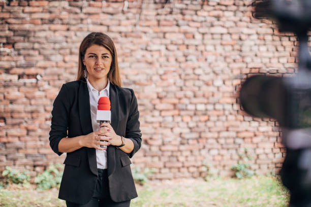 istock Female TV reporter 1331440976