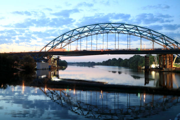 istock View of bridge over Oka river at night 1331441125