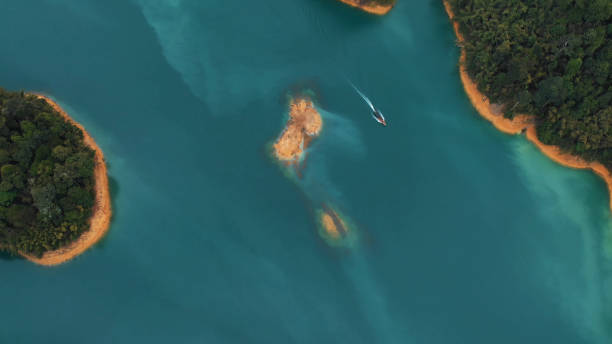 istock bird flight. top view. Coastal And Oceanic Landforms. Water Resources. Watercourse. Geological Phenomenon 1331442296