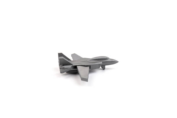 istock Model plane, airliner, airplane created on a 3d printer, on white background. transportation concept 1331443586