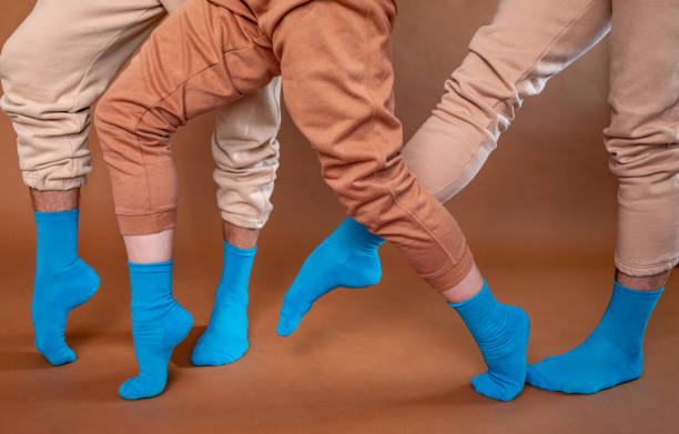 istock Close up image of legs in socks 1331444023