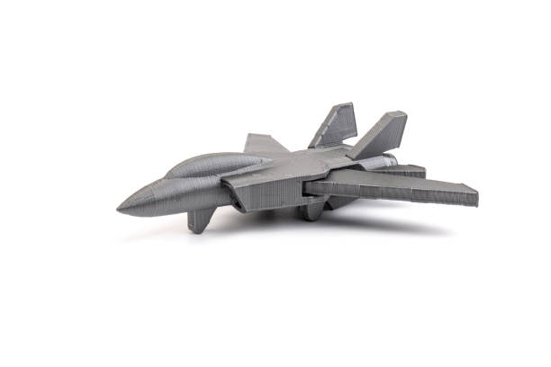 istock Model plane, airliner, airplane created on a 3d printer, on white background. transportation concept 1331445297