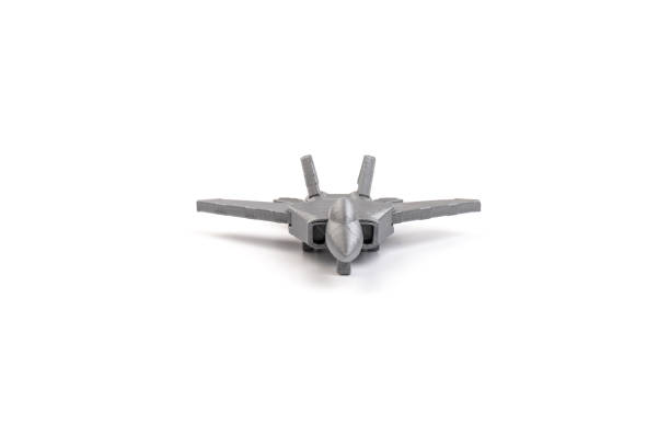 istock Model plane, airliner, airplane created on a 3d printer, on white background. transportation concept 1331445346