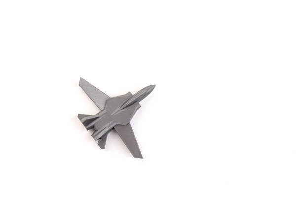 istock Model plane, airliner, airplane created on a 3d printer, on white background. transportation concept 1331445904