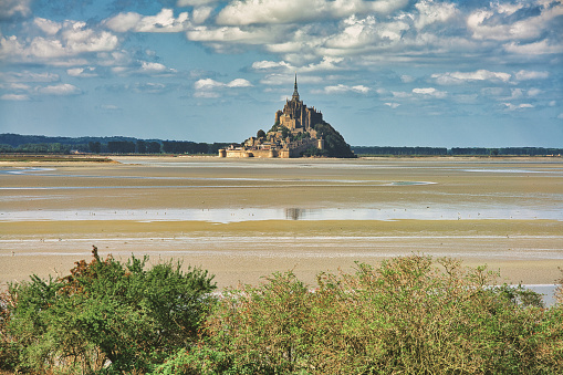 Mont Saint Michel Abbey in Normandy, France