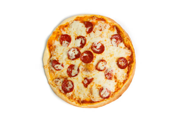 istock Baked pizza with cheese, tomatoes and mushrooms 1331446263
