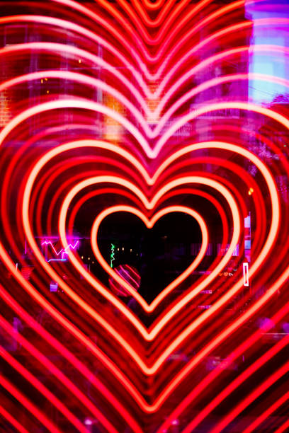 Heart Shaped Sign Neon Lights