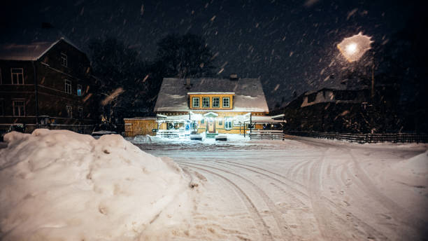 Restaurant Kohalik in old wooden building in Uus Maailm district, Tallinn, Estonia