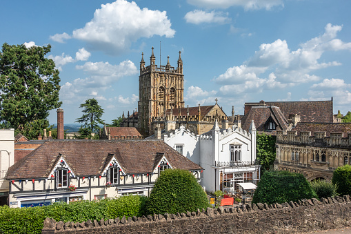 Great Malvern on the River leam in Worcestershire England