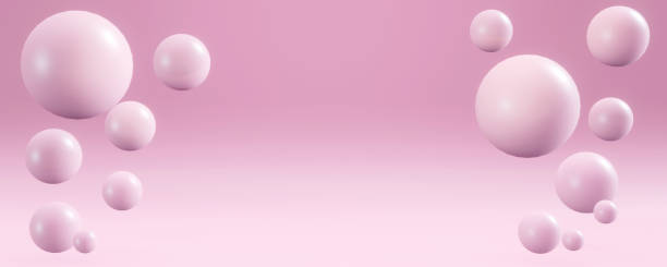 istock The pedestal on rose background with cylindrical stand concept Backdrop standing empty shelves 3D illustration. 1331462754