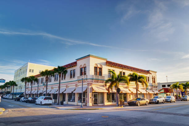 Downtown Fort Pierce stock photo
