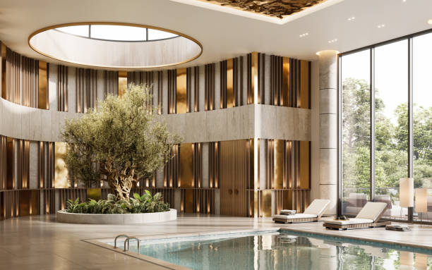 istock 3d render of a lavish hotel swimming pool 1331465522