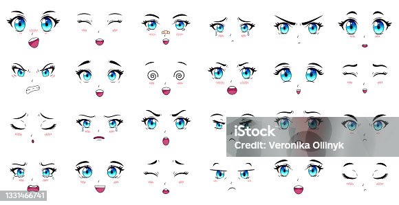 7,600+ Anime Eyes Stock Illustrations, Royalty-Free Vector