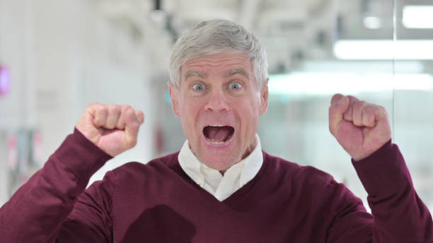 istock Cheerful Middle Aged Man Celebrating Success 1331472773