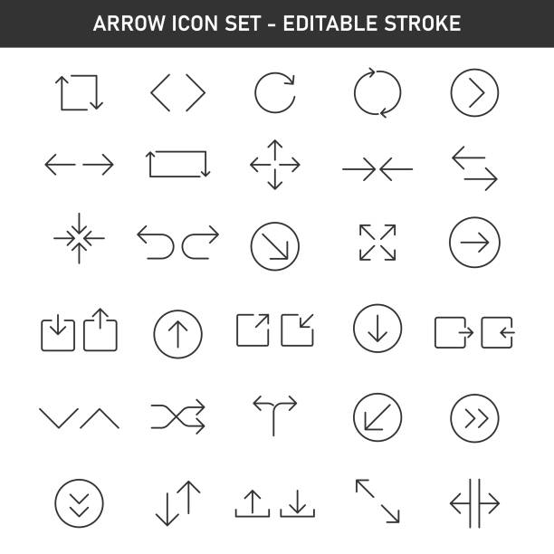 Arrow Icon Set Vector Design. Arrow Icon Set Vector Design EPS10 File. back arrow stock illustrations