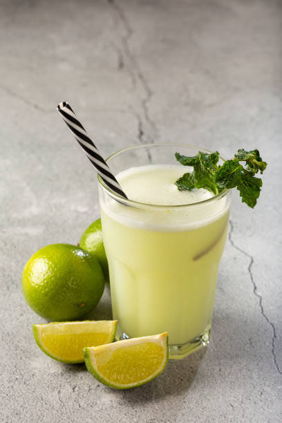 istock Refreshing lemonade with mint. Lemonade, summer drink. 1331479829