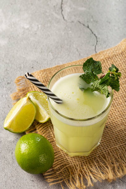 istock Refreshing lemonade with mint. Lemonade, summer drink. 1331479851