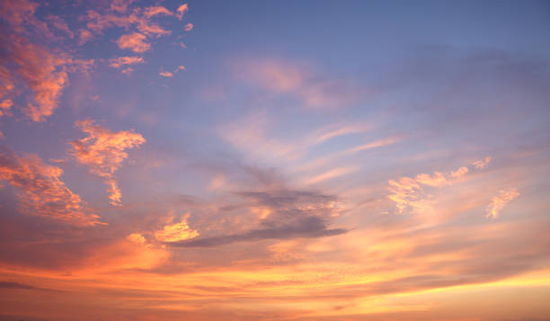 istock sunset sky with clouds, sunset in the sky 1331482703
