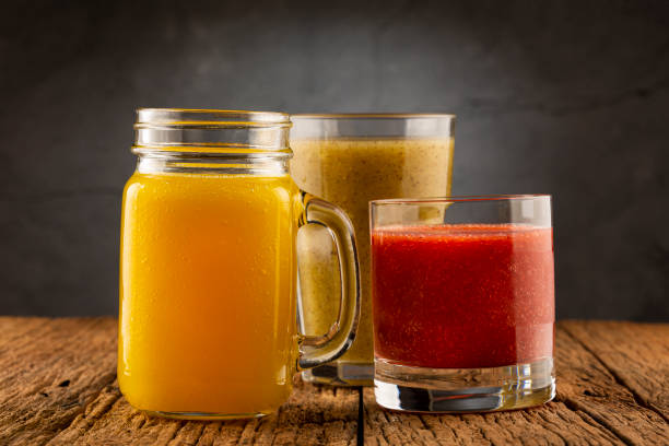 istock Variety of fruit juices. Fruit smoothies. 1331483494