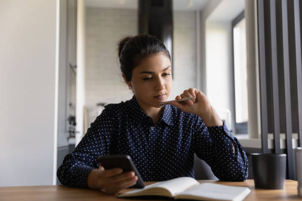 istock Indian millennial student girl preparing for exam, watching learning webinar 1331487096