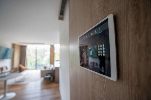 istock Close-up on an automated security system at a house 1331490811