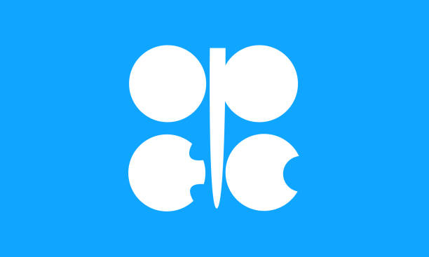 OPEC flag official colors and proportions, vector OPEC flag official colors and proportions, vector image opec stock illustrations