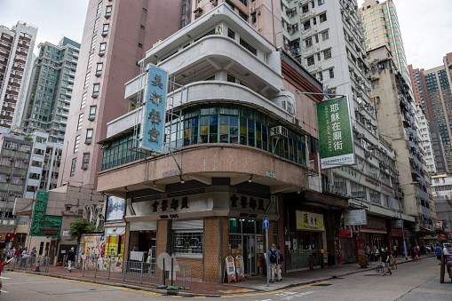 Hong Kong - July 30, 2021 : Mido Cafe in Yau Ma Tei, Kowloon, Hong Kong. Mido Cafe was established in 1950. It has been featured in several films and TV shows.
