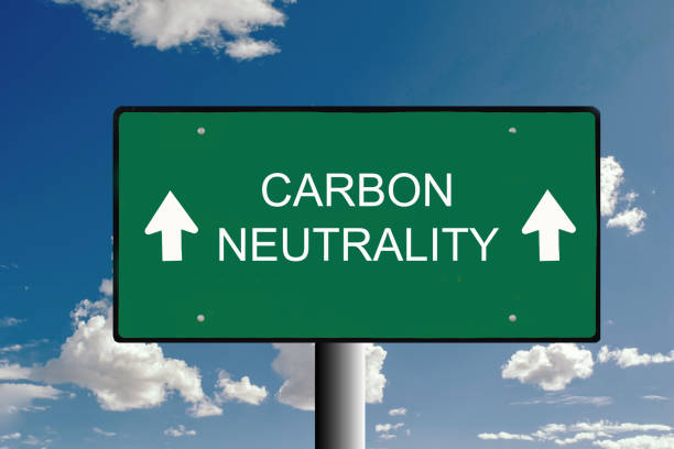 istock Signpost with Carbon Neutrality wording. Concept for global warming, climate change, zero carbon footprint. carbon emissions free, no air atmosphere pollution, industrial production, eco-friendly. 1331498303