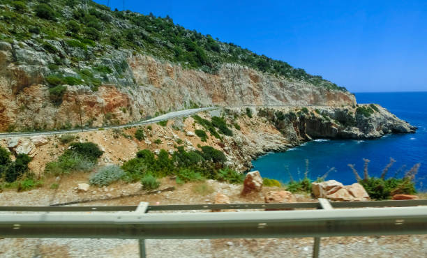 A Beautiful Bay and road between Kas Finike road with sea views
