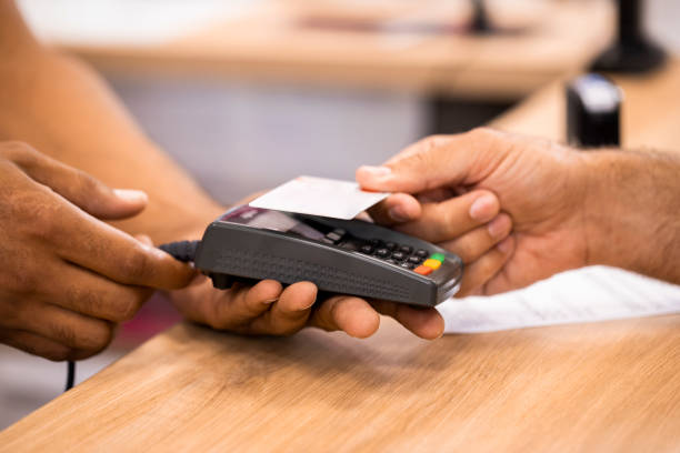 istock Contactless payment with a credit card 1331507761