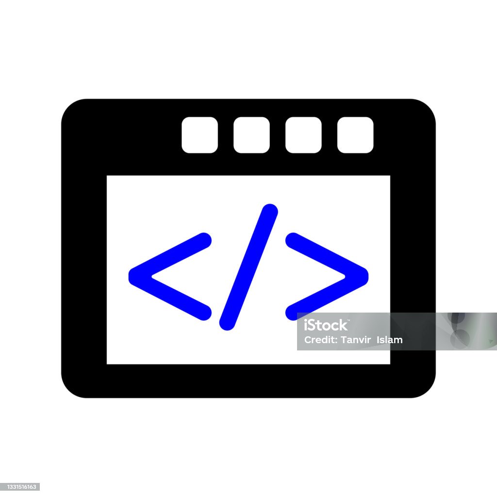Icone Code Informatique Icône De Programmation Dicône Vectorielle Doptimisation De Code ...