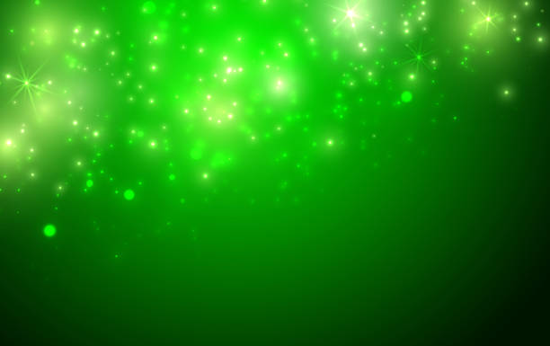 блестящий зеленый фон с блеском и боке - vibrant color shiny irish culture traditional culture stock illustrations