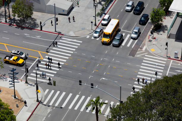 istock Traffic in Los Angeles, Aerial View 1331520337