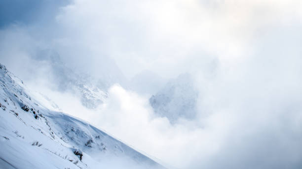 istock Beautiful snowcapped mountains 1331521188