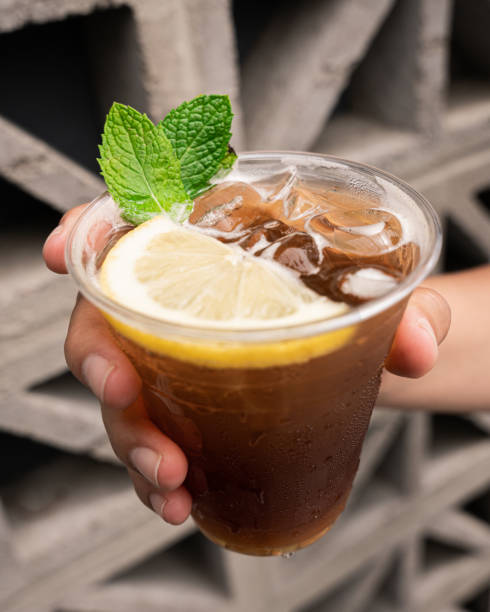 istock Refreshing tonic with ice and a slice of lemon. 1331523205