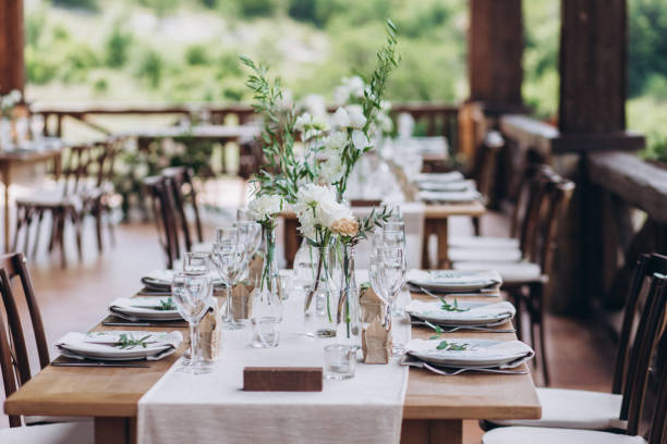 istock Boho wedding table for a newlywed banquet. 1331524062