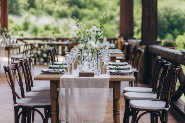 istock Boho wedding table for a newlywed banquet. 1331524077