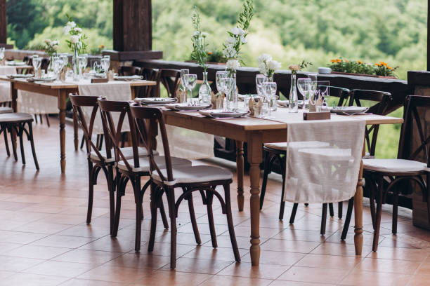 istock Boho wedding table for a newlywed banquet. 1331524139