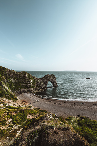 Beautiful Cliff Forms And Beach At Durdle Door, UK