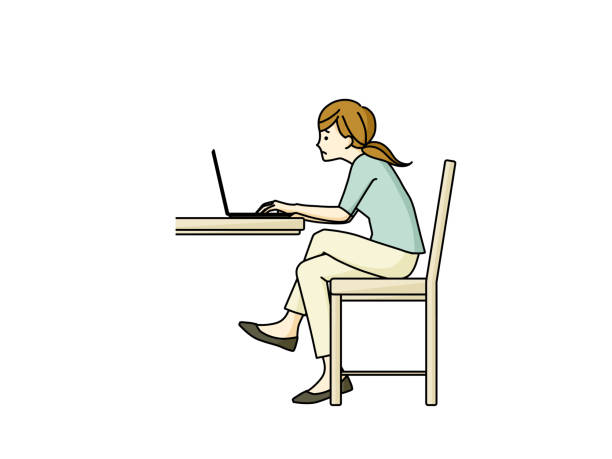 Computer Poor Posture Icon Poor Computer Posture Illustrations, Royalty-Free Vector Graphics ...