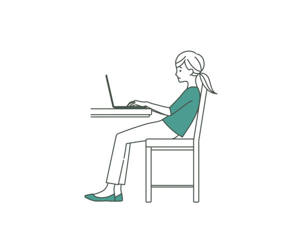 Computer Poor Posture Icon Poor Computer Posture Illustrations, Royalty-Free Vector Graphics ...